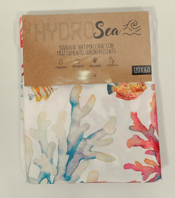 STAIN-RESISTANT TABLECLOTH 12P HYDRO SEA 140X230 Tellini S.r.l. Wholesale Clothing
